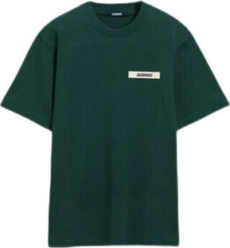 Jacquemus Lyhythihainen t-paita Jacquemus  LE T-SHIRT GROS GRAIN DARK GREEN  EU XXL