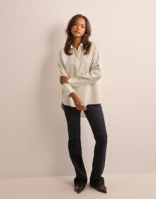 JDY Valkoinen – Jdyolli L/S Long Shirt Wvn Noos