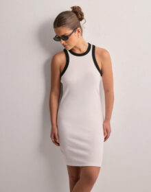JJXX Valkoinen – Jxforest Str Sl Rib Short Dress Jrs