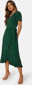 John Zack Short Sleeve Wrap Dress