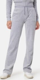 Juicy Couture Del Ray Classic Velour Pant Silver Marl XL