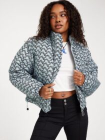 Juicy Couture Puffer-takit – Blue – Madeline Arched Mono Puffa – Takit