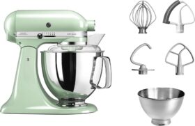 KitchenAid Artisan 5KSM175 keittiökone lisävarusteilla 48 L Pistachio