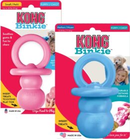 Kong Puppy Binkie – Pentujen purulelu S / Vaaleansininen