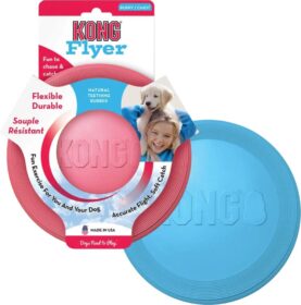 Kong Puppy Flyer – Pentujen frisbee Vaaleanpunainen