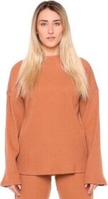 Leone 1947 Svetari Leone 1947  Woman Rib High Collar Relaxed  EU XXL