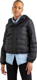 Levi’s Levi´s ® Edie Packable Jacket Refurbished Musta M Nainen