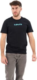 Levi’s Levi´s ® Unisex Housemark Graphic Short Sleeve T-shirt Musta S Mies