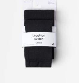 Lindex 2-pakkaus  leggingsejä  50 denieriä