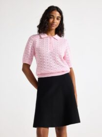 Lindex Kuvioneulottu lyhythihainen paita