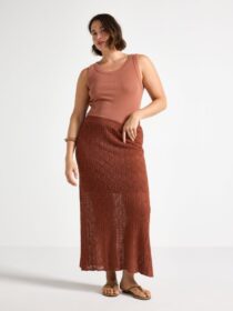 Lindex Kuvioneulottu midi hame