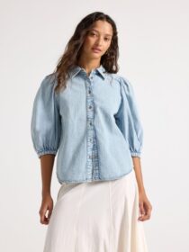 Lindex Lyhythihainen farkkupaita