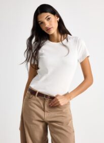 Lindex Lyhythihainen ribattu paita