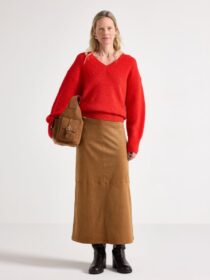 Lindex Midi-hame, mokkanahkajäljitelmää