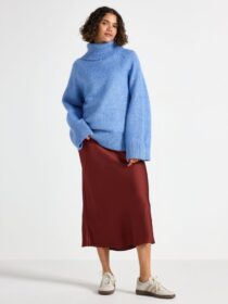 Lindex Midi-hame, satiinia