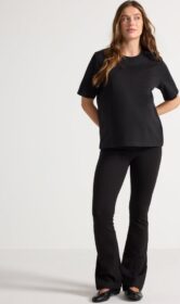 Lindex MOM leveälahkeiset punto-leggingsit