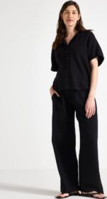 Lindex MOM suorat rypytetyt housut