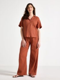 Lindex MOM suorat rypytetyt housut