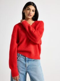 Lindex Neulottu v-kaula-aukkoinen neule