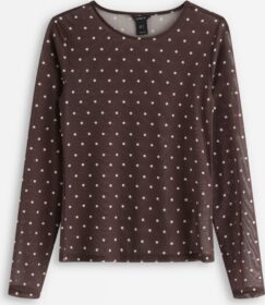 Lindex Pitkähihainen paita, verkkokangasta