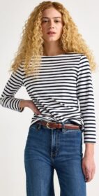 Lindex Raidallinen puuvillapusero