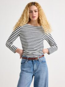 Lindex Raidallinen puuvillapusero