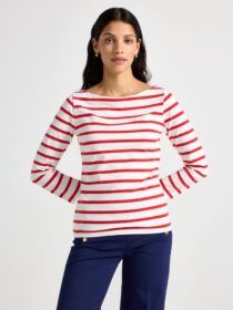 Lindex Raidallinen puuvillapusero