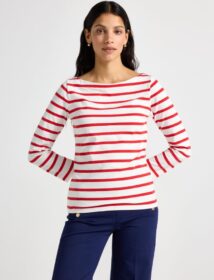 Lindex Raidallinen puuvillapusero