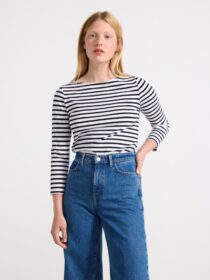 Lindex Raidallinen puuvillapusero