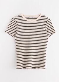 Lindex Ribattu lyhythihainen paita