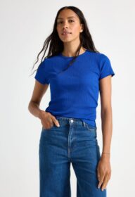 Lindex Ribattu lyhythihainen paita