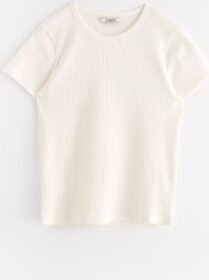 Lindex Ribattu lyhythihainen paita