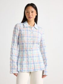 Lindex Ruudullinen paita jossa rakenne