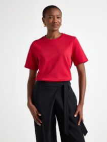 Lindex T-paita, paksua puuvillakangasta