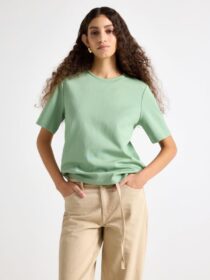 Lindex T-paita, paksua puuvillakangasta