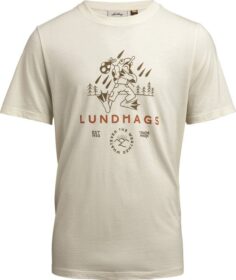 Lundhags Järpen Printed T-shirt M Chalk White – S