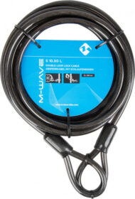 M-Wave Absperrkabel S 10.50 L Pyörälukko koko 10 x 5000 mm väri harmaa