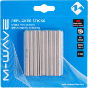 M-Wave Reflicker Sticks Spoke Reflectors koko 18 Stück väri grey