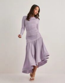 Malina Lila – Lionelle Asymmetrical Ruffled