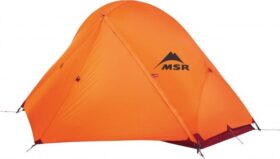 MSR Access 1 Tent – 1 henkilön teltta oliivinvihreä; oranssi