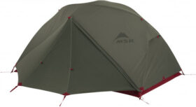 MSR Elixir 2 Tent V2 – 2 henkilön teltta harmaa/punainen; oliivinvihreä