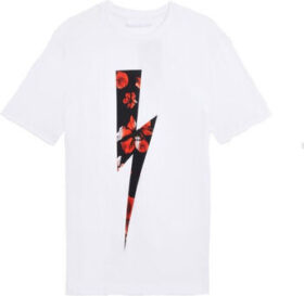Neil Barrett Lyhythihainen t-paita Neil Barrett  T-SHIRT BJT513A WHITE  EU XXL