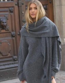 Nelly Harmaa – Soft Knit Scarf