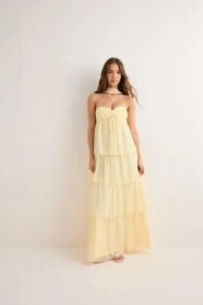 Nelly Keltainen – Dreamy Frill Dress