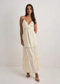 Nelly Keltainen – Maxi Lace Insert Dress