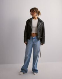 Nelly Musta – PU Vintage Biker Jacket