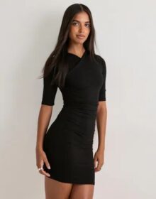 Nelly Musta – Ruched Mini Wrap Dress