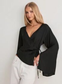 Nelly Musta – Wrap Wide Sleeve Blouse