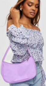Nelly Olkalaukut – Violetti – Nylon Bag – Laukut – Shoulder Bags