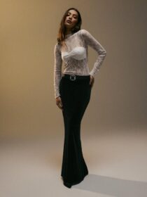 Nelly Pitkät hameet – Musta – Velvet Mermaid Skirt – Hameet – maxi skirts